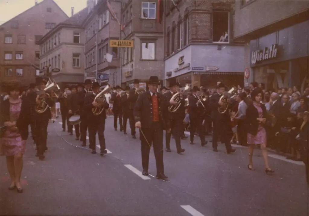 Die Musikkapelle beim Rutenfest