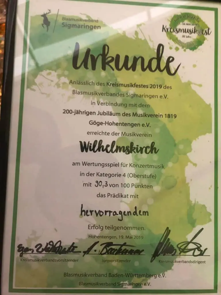 Hervorragendes Wertungsspiel