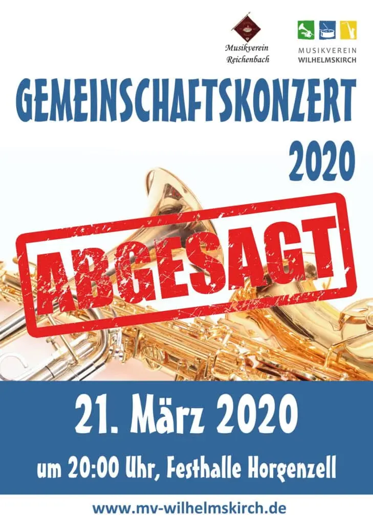 Gemeinschaftskonzert wegen Corona abgesagt